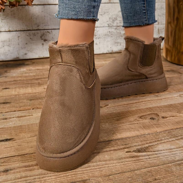 Damen-Warmstiefel mit isolierter Fütterung und strapazierfähiger Sohle
