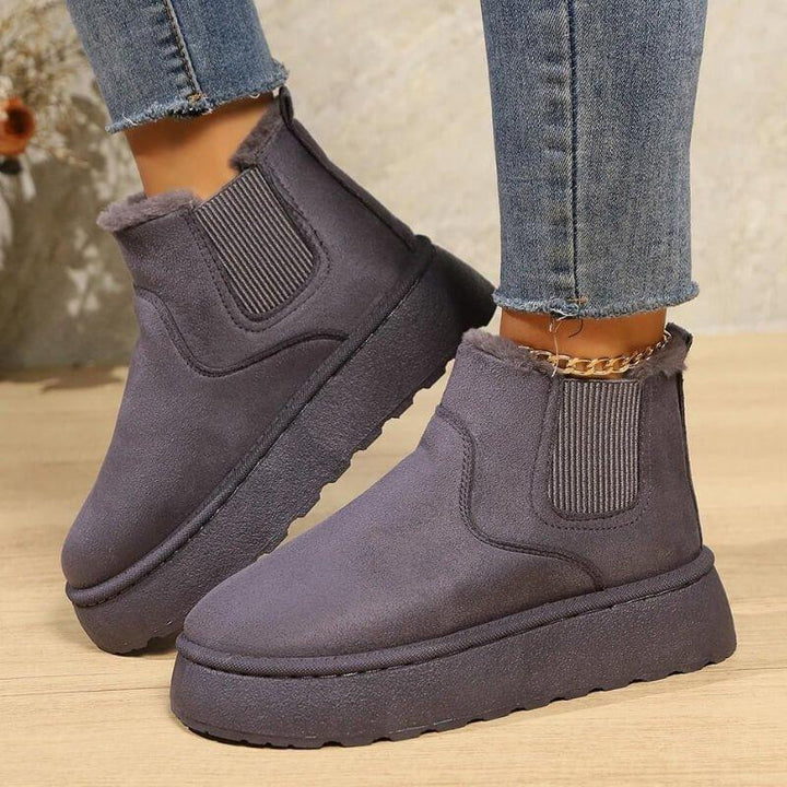 Damen-Warmstiefel mit isolierter Fütterung und strapazierfähiger Sohle