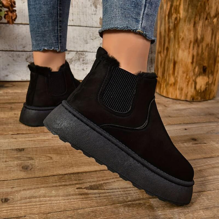 Damen-Warmstiefel mit isolierter Fütterung und strapazierfähiger Sohle