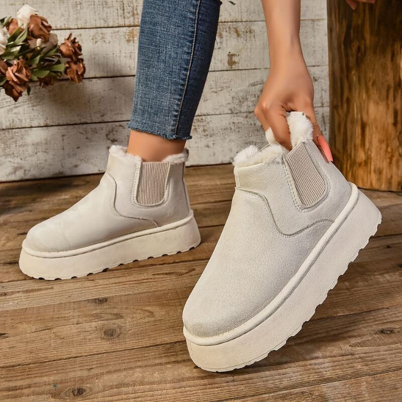 Damen-Warmstiefel mit isolierter Fütterung und strapazierfähiger Sohle