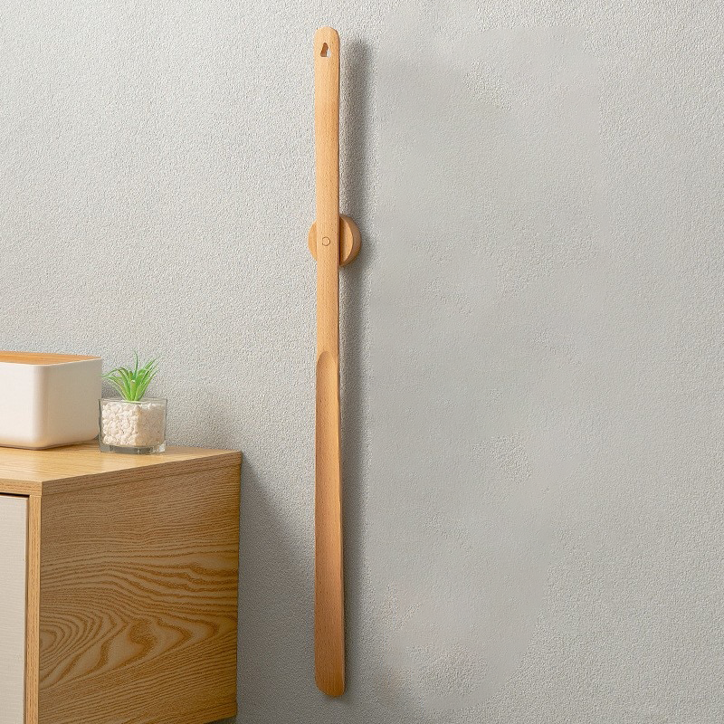 Sandsberg | Shoe Horn with Long Handle | Magnetic Wooden Design | Natural Wood