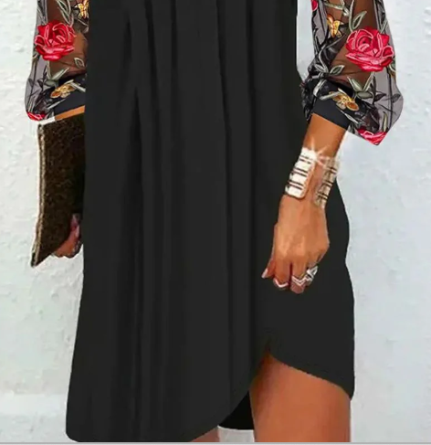 Camille | Elegantes Blumensleeve-Kleid