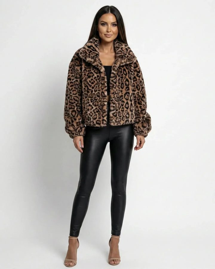 LEOPARD LUXE FELLJACKE