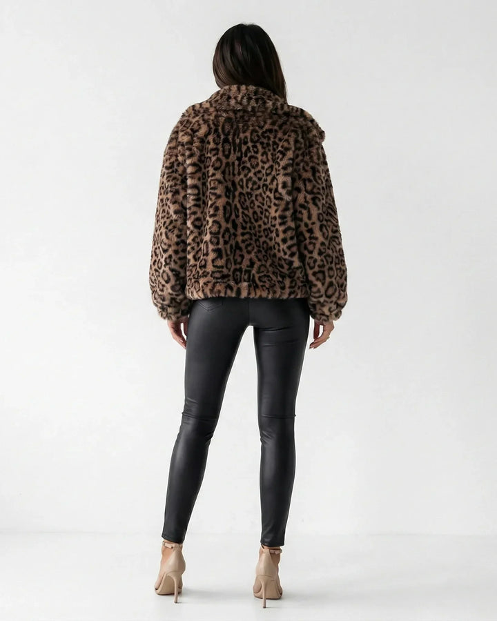 LEOPARD LUXE FELLJACKE