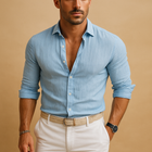 Leichtes Hemd mit Button-Down-Kragen für Herren | Daan