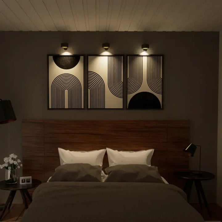 Multifunctional Wireless Wall Lamp Rechargeable &amp; Dimmable with 360° Rotation