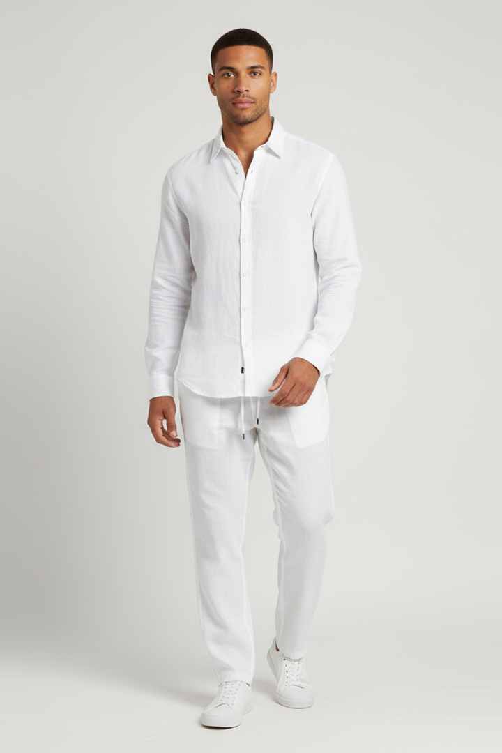 Set Männer - Leinen Atmungsaktives Sommer Outfit
