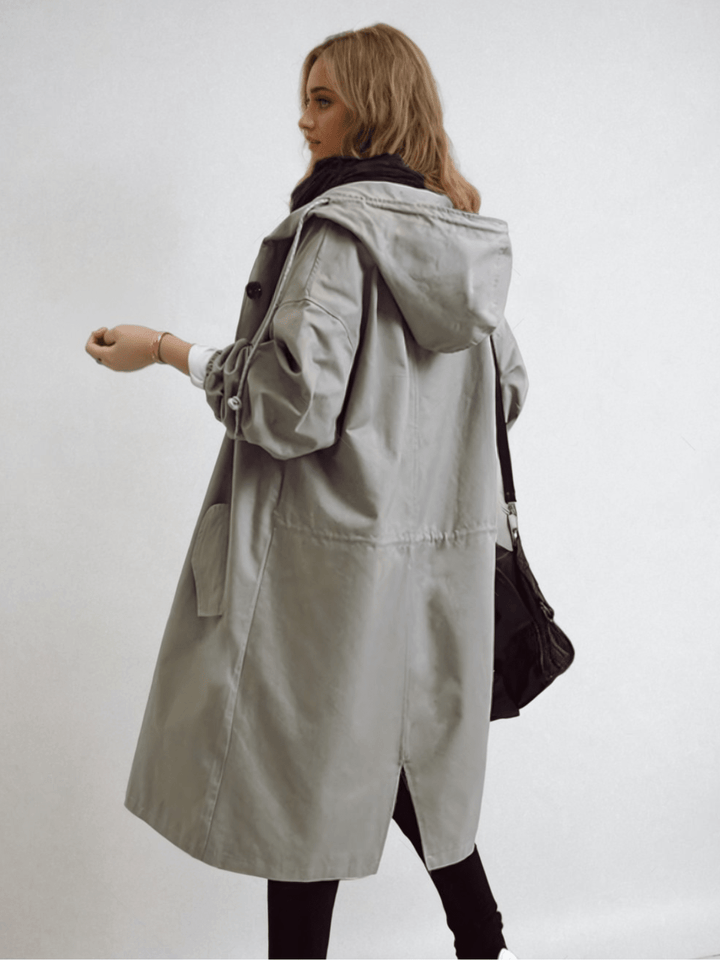 Damen Packable Regenjacke – Kapuzen-Wasserfester Mantel