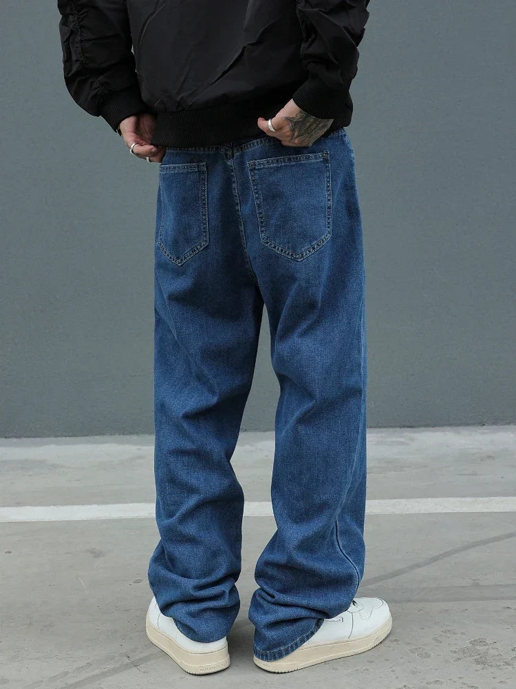 Herren Baggy Jeans | Weite Beinform mit Elastischem Bund
