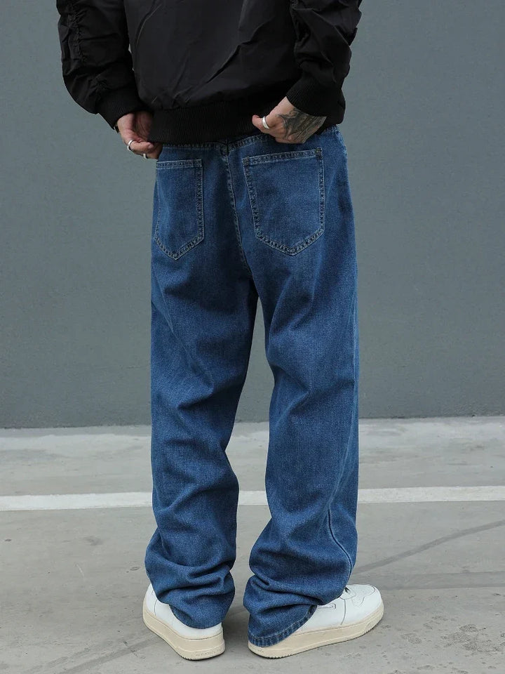 Herren Baggy Jeans | Weite Beinform mit Elastischem Bund