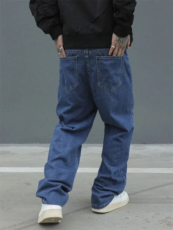 Herren Baggy Jeans | Weite Beinform mit Elastischem Bund