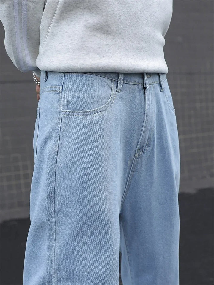 Herren Baggy Jeans | Weite Beinform mit Elastischem Bund