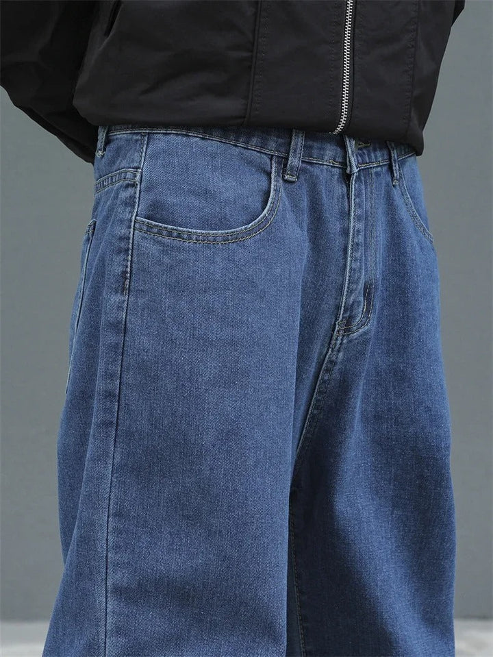 Herren Baggy Jeans | Weite Beinform mit Elastischem Bund