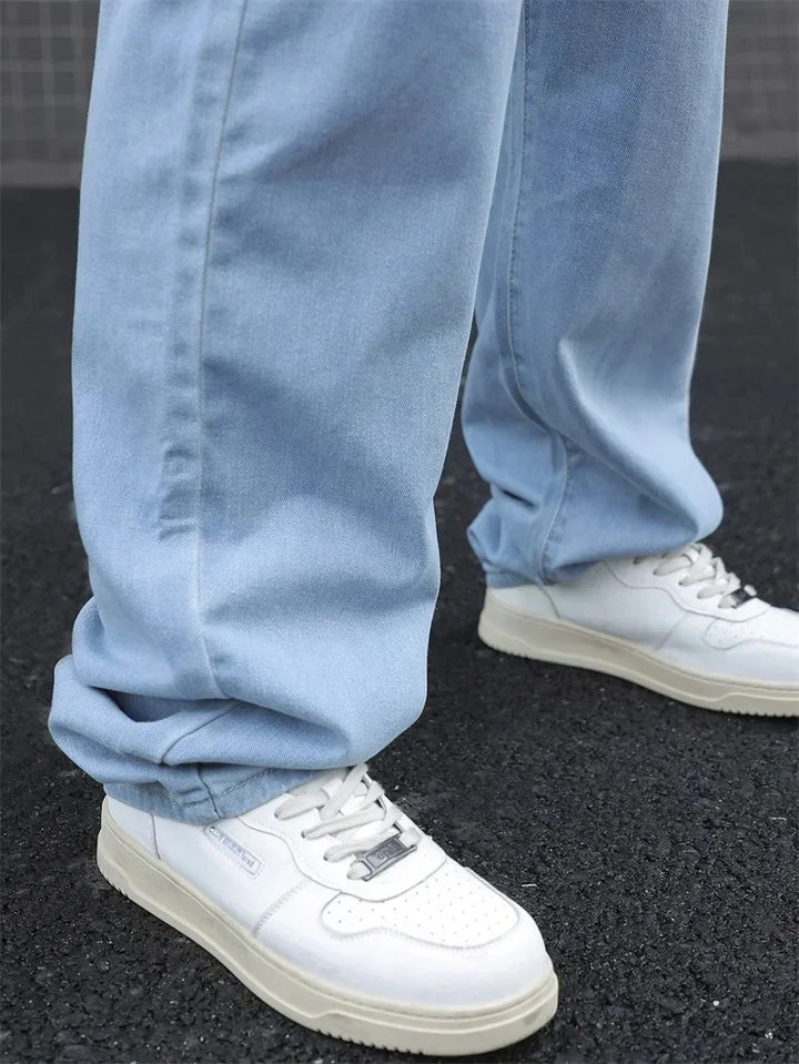 Herren Baggy Jeans | Weite Beinform mit Elastischem Bund