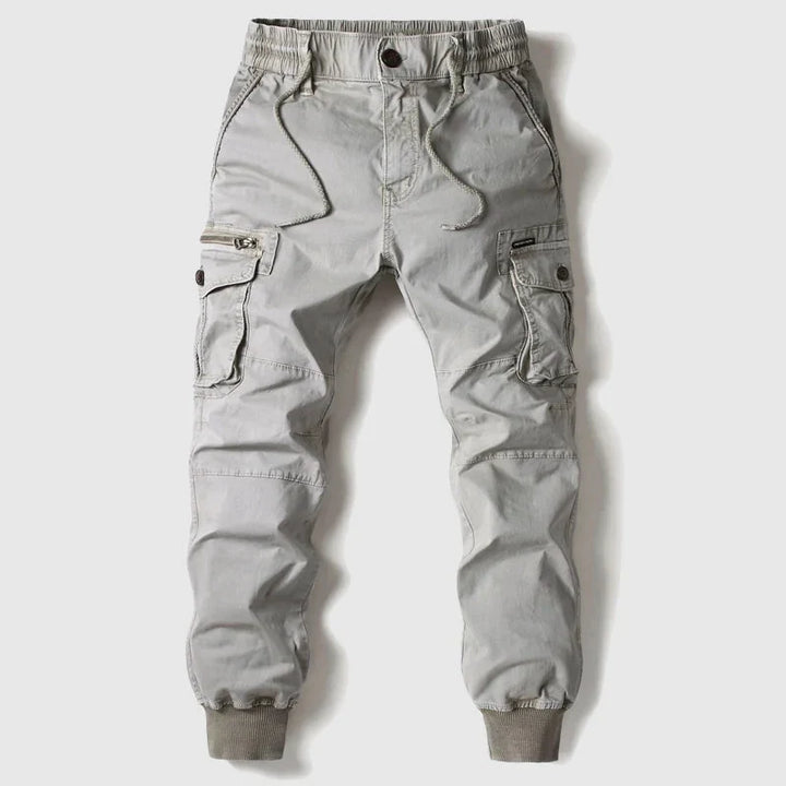 Herren Cargo Jogginghose | Taktische Mehrfachtaschen mit Bündchen am Knöchel