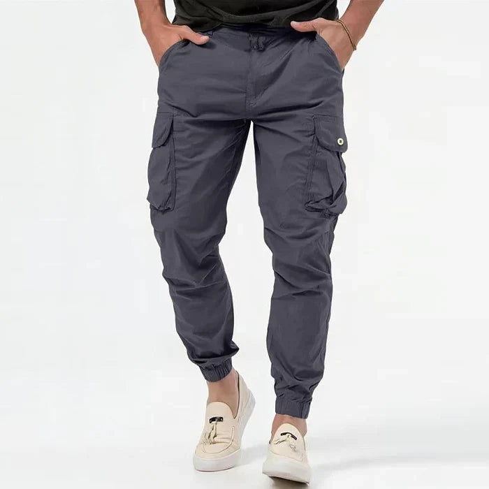 Pantalon cargo pour homme | Jogger tactique taille élastique avec cordon de serrage