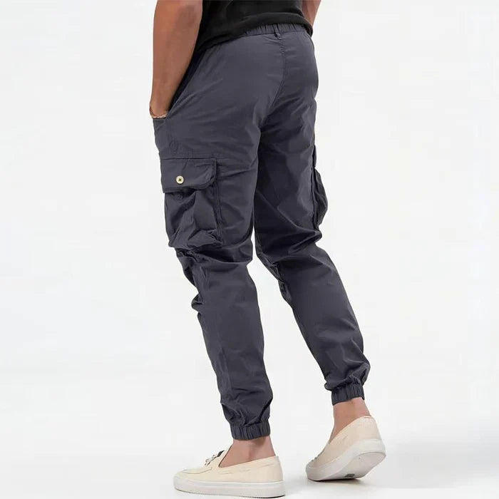 Pantalon cargo pour homme | Jogger tactique taille élastique avec cordon de serrage