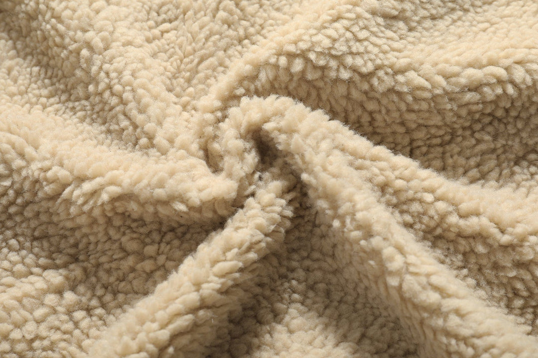 Veste en velours côtelé pour homme | doublure sherpa, patte de boutonnage et manches longues