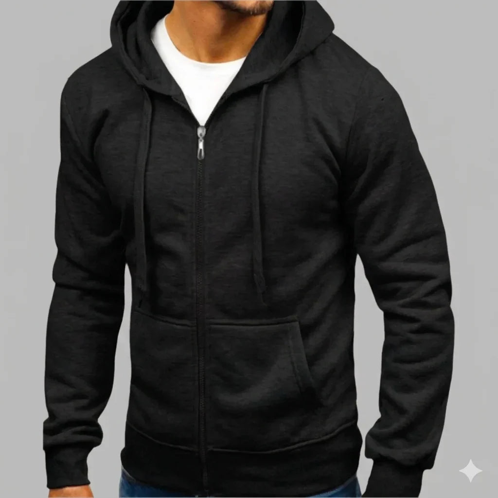 Herren Hoodie | Voller Reißverschluss Langarm