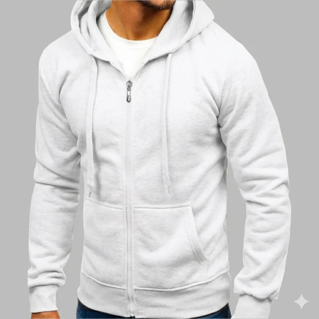 Herren Hoodie | Voller Reißverschluss Langarm