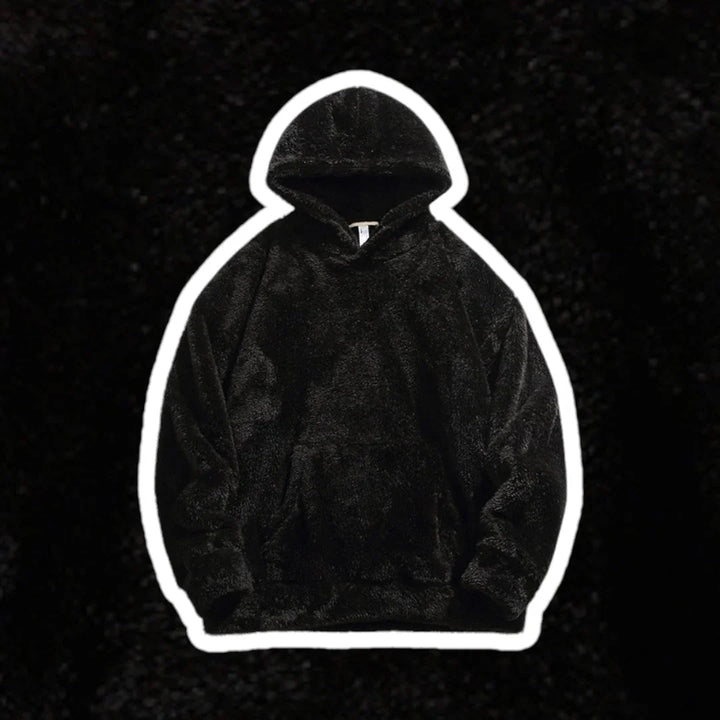 Sweat à capuche homme | Poche kangourou en peluche effet teddy