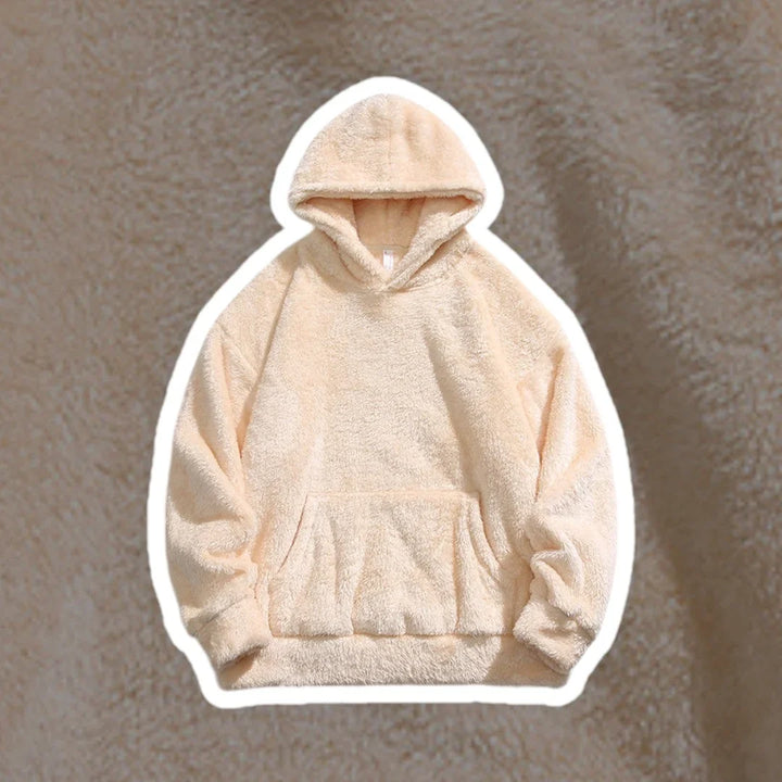Sweat à capuche homme | Poche kangourou en peluche effet teddy