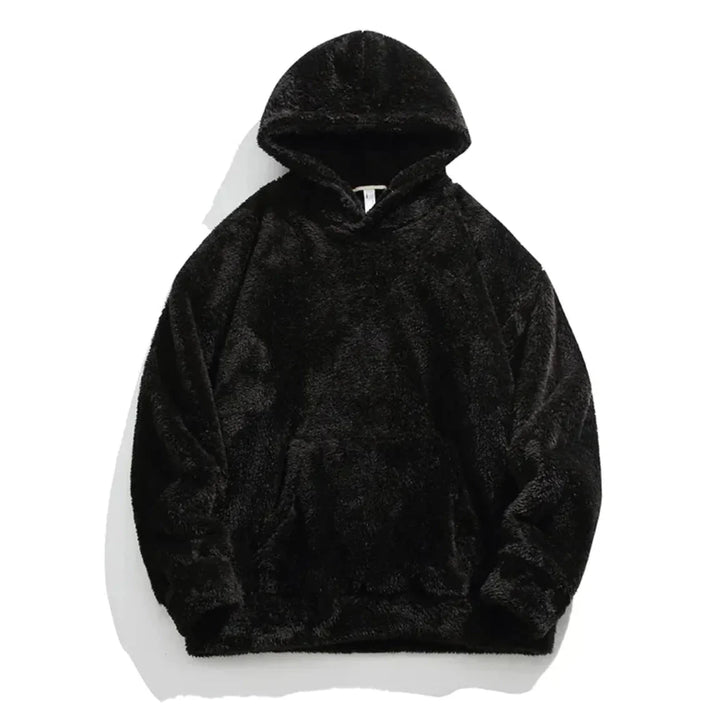 Sweat à capuche homme | Poche kangourou en peluche effet teddy