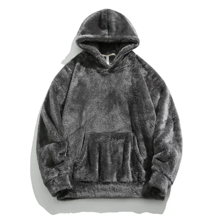 Sweat à capuche homme | Poche kangourou en peluche effet teddy