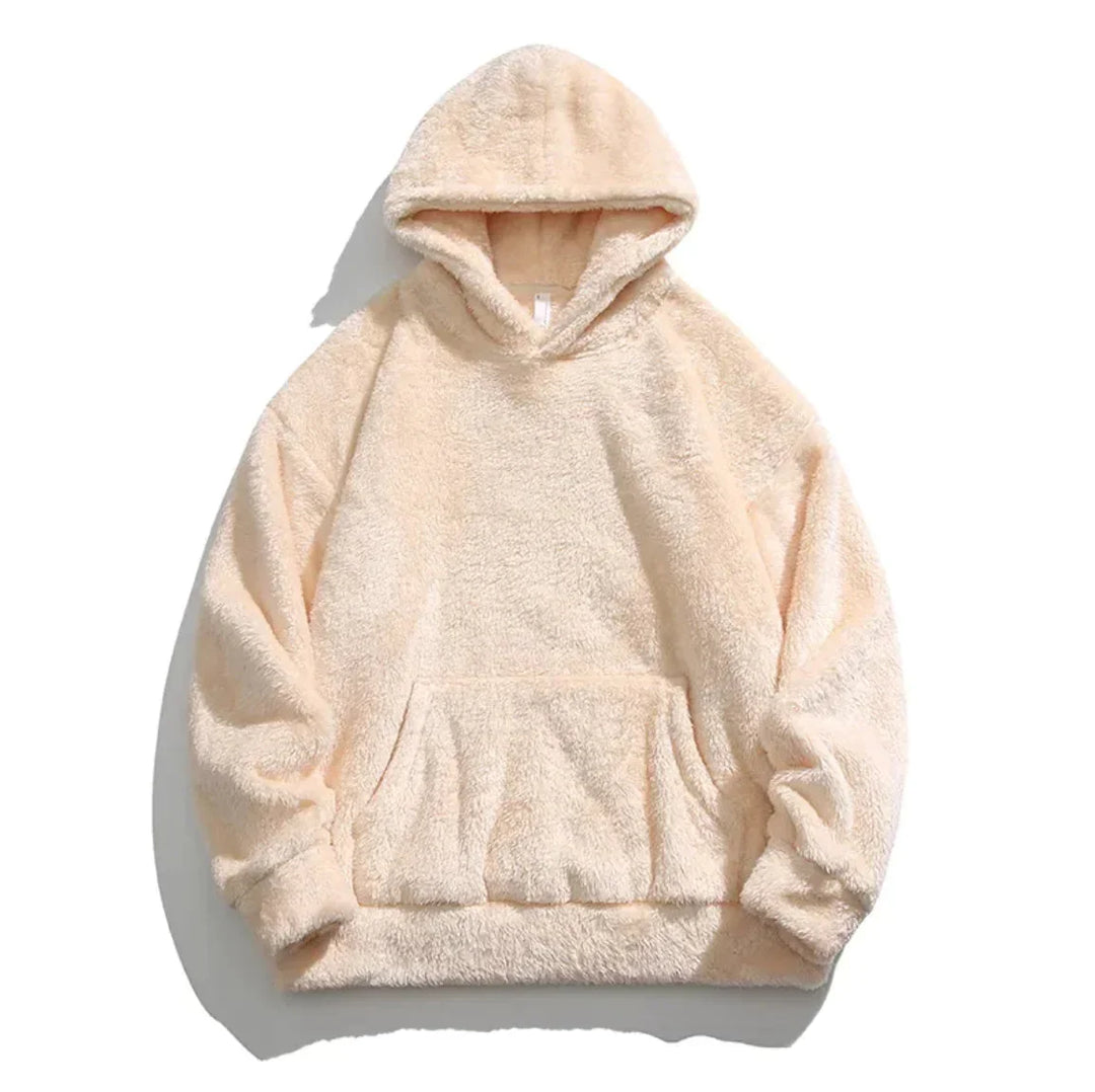 Sweat à capuche homme | Poche kangourou en peluche effet teddy
