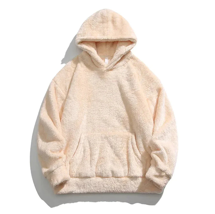 Sweat à capuche homme | Poche kangourou en peluche effet teddy