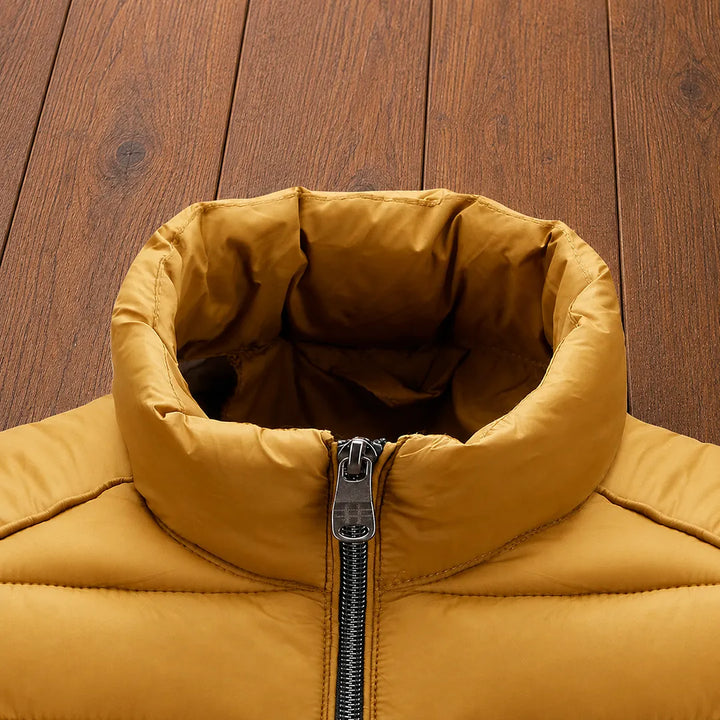 Herren Pufferjacke | Stehkragen mit Reißverschluss