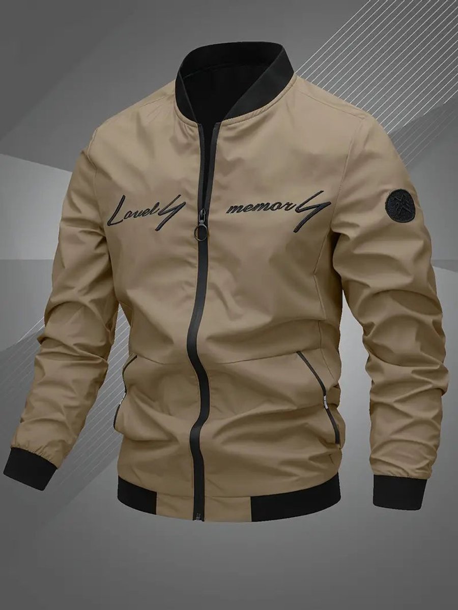 Horatio | Herren Oversized Bomberjacke mit Reißverschluss für Herbst und Winter