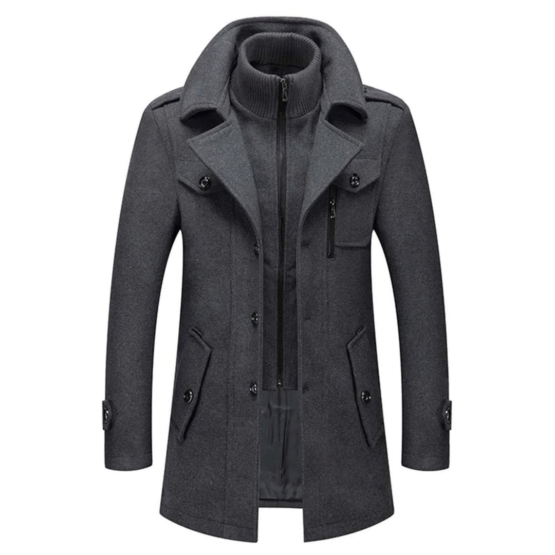 Gideon | Herren Zip-Front Mantel zum Layering