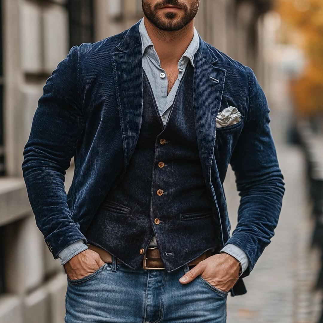 Gulliver | Herren Oversized gepolsterte Weste mit Knopfleiste für den Alltag