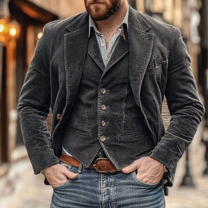Gulliver | Herren Oversized gepolsterte Weste mit Knopfleiste für den Alltag