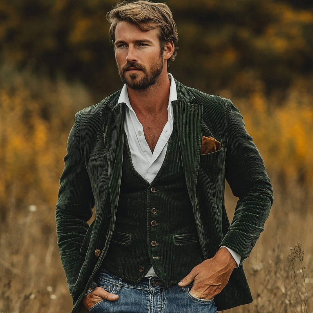 Gulliver | Herren Oversized gepolsterte Weste mit Knopfleiste für den Alltag