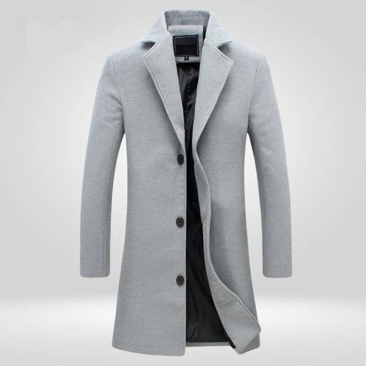 Cornelius | Herren Longline Knopf-Front Mantel für kaltes Wetter