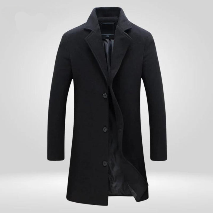Cornelius | Herren Longline Knopf-Front Mantel für kaltes Wetter