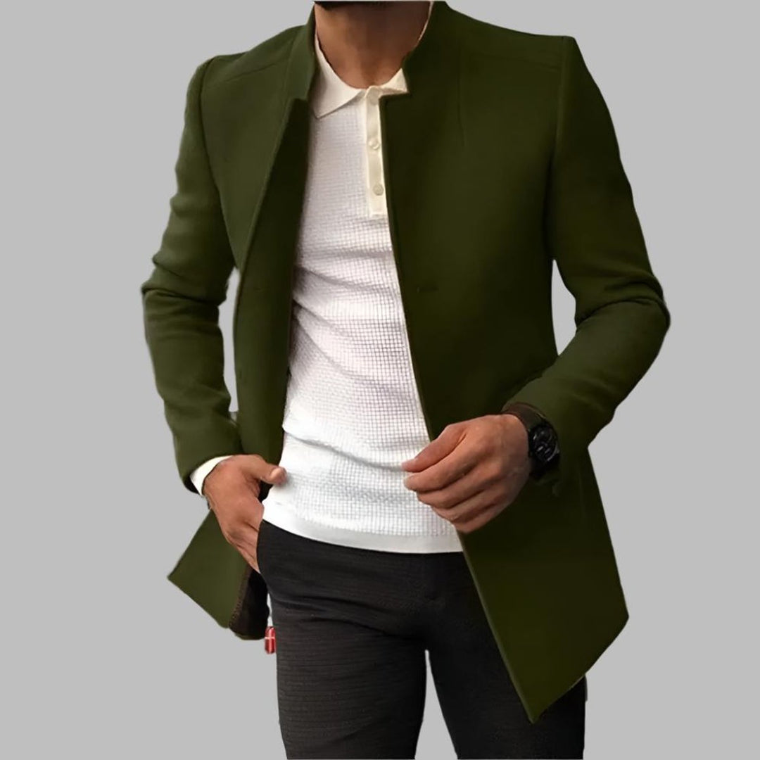 Gareth | Herren Oversized Mantel mit Reißverschluss für Herbst und Winter