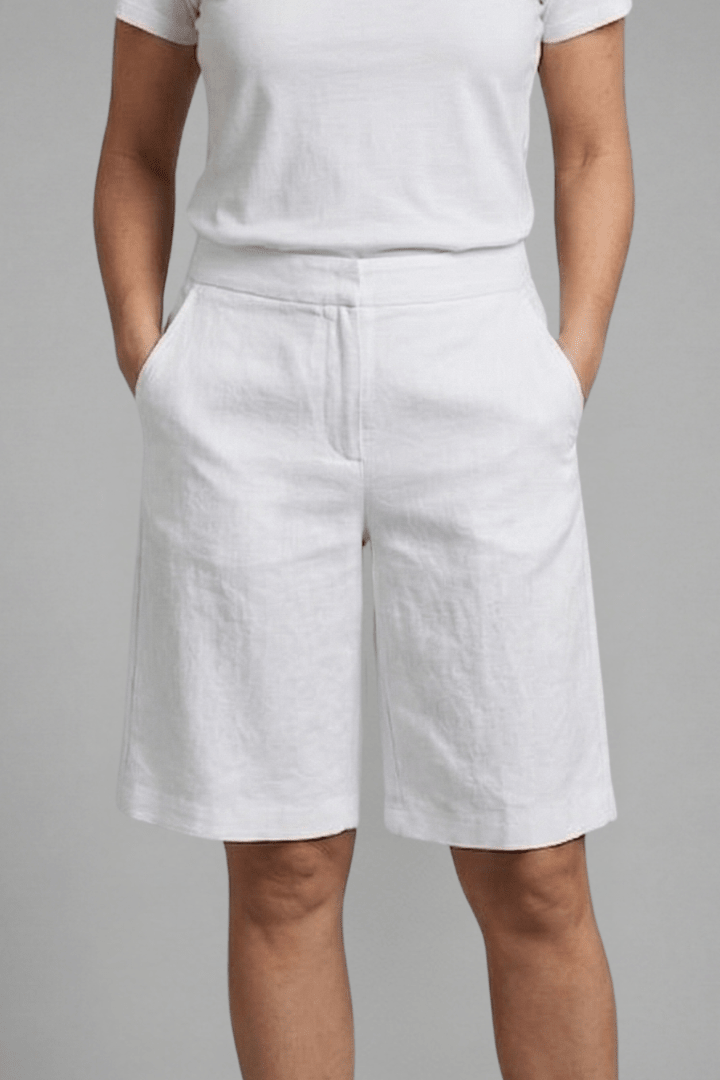 Damen | High Waist Shorts - Baumwollmix