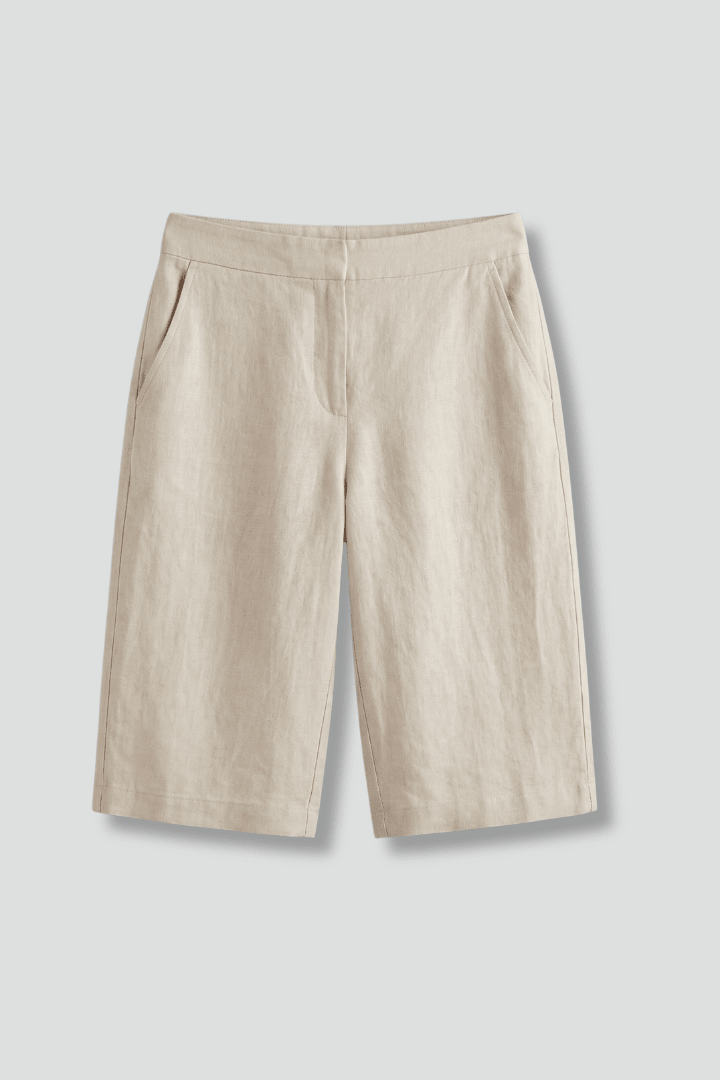 Damen | High Waist Shorts - Baumwollmix