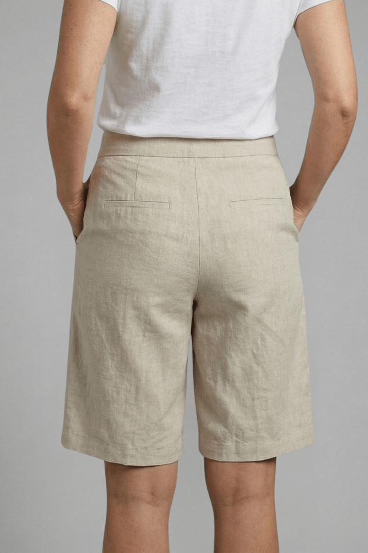 Damen | High Waist Shorts - Baumwollmix