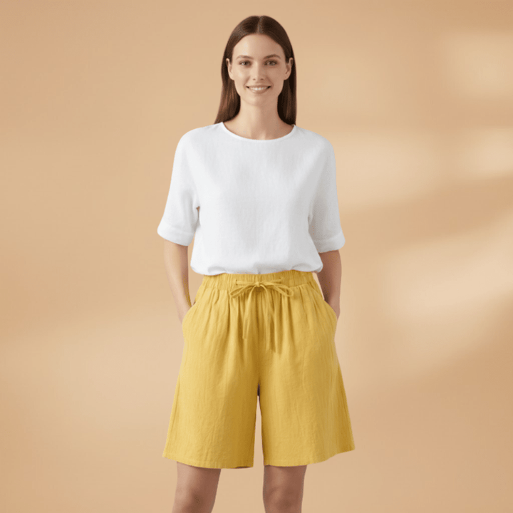 Damen | Shorts Relaxed Fit - Baumwolle