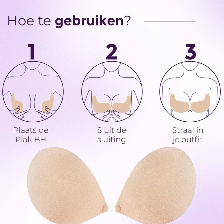 Miss | Top Damen Klebe BH Push Up - Silikon