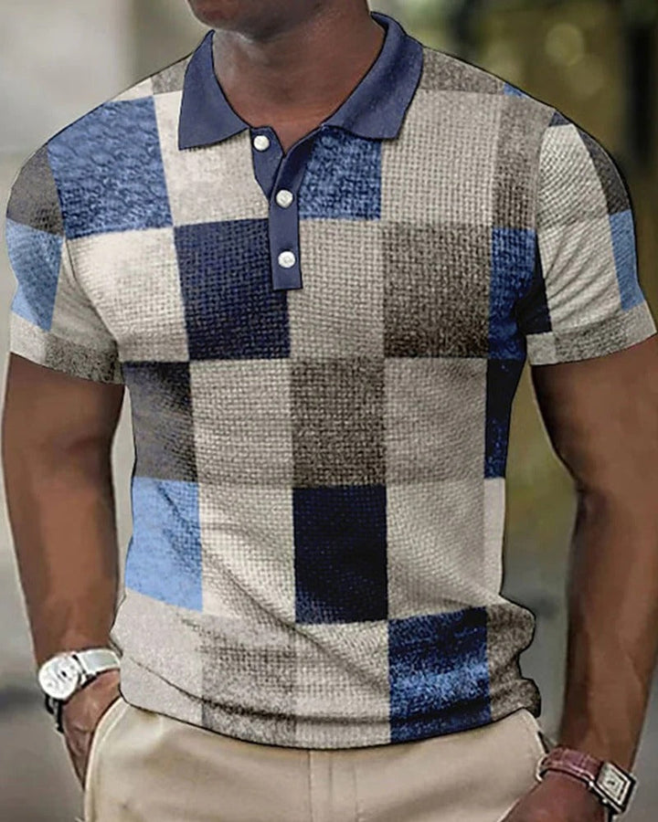 Herren Poloshirt mit Rautenmuster - Ryan