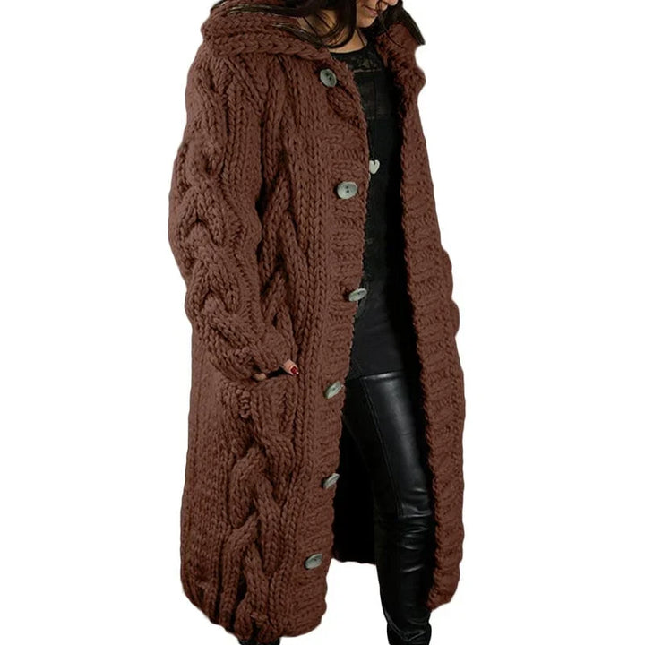 Nina | Stylischer dicker Strick-Cardigan für Damen