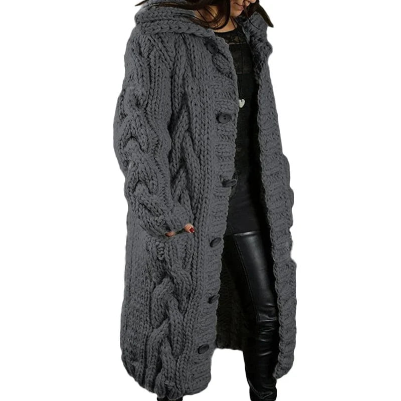 Nina | Stylischer dicker Strick-Cardigan für Damen