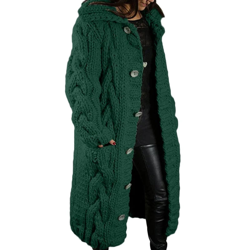 Nina | Stylischer dicker Strick-Cardigan für Damen