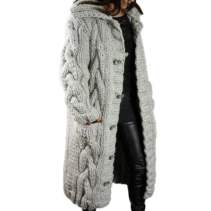 Nina | Stylischer dicker Strick-Cardigan für Damen