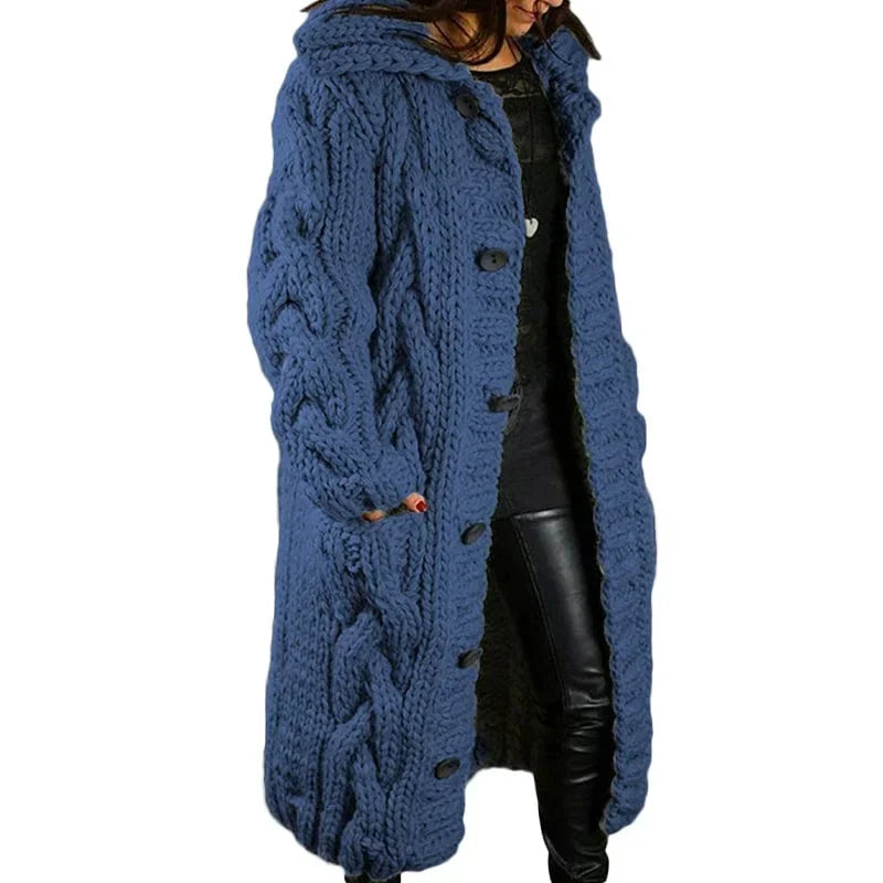 Nina | Stylischer dicker Strick-Cardigan für Damen
